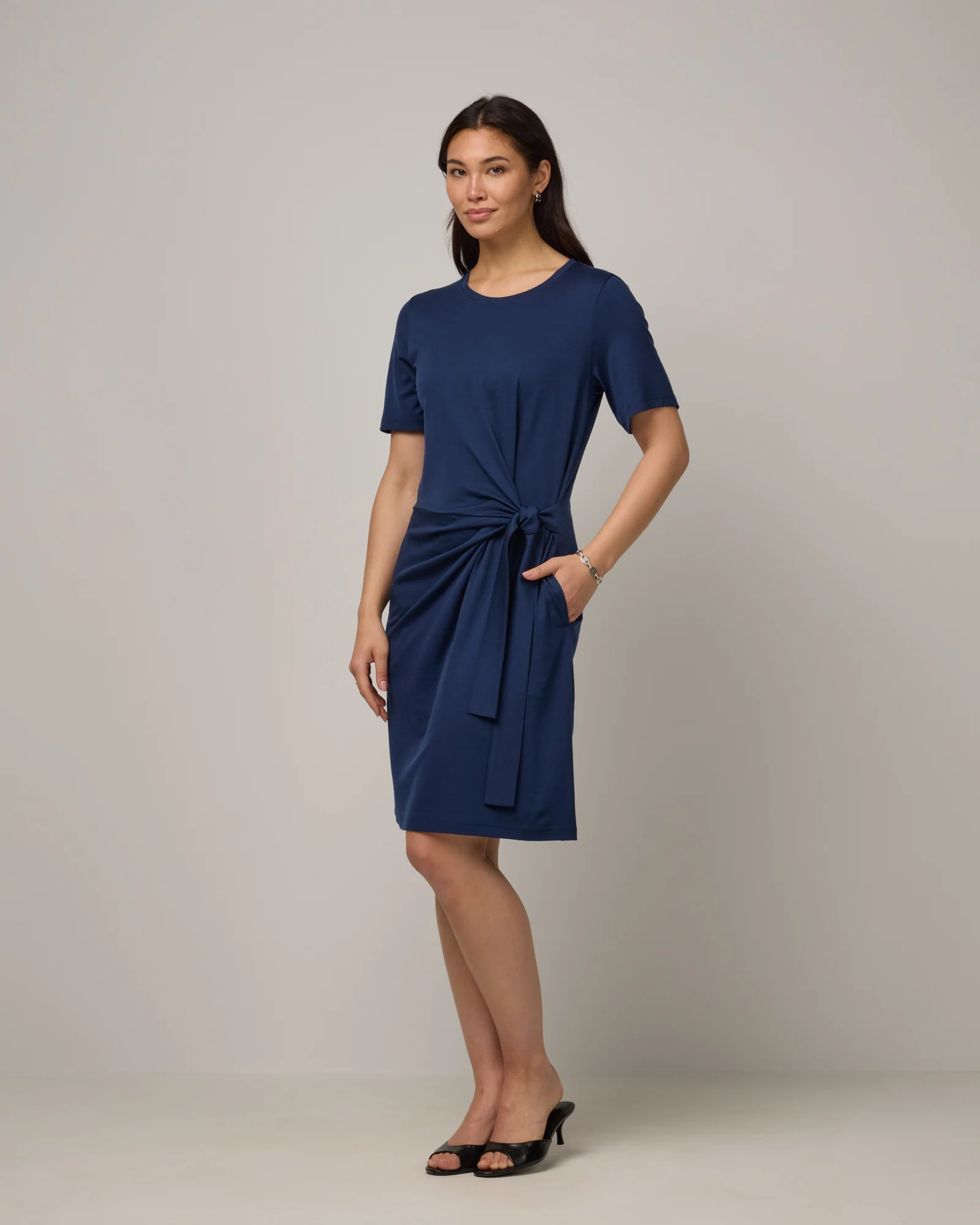 Kelly Faux Tie Dress - Image 3