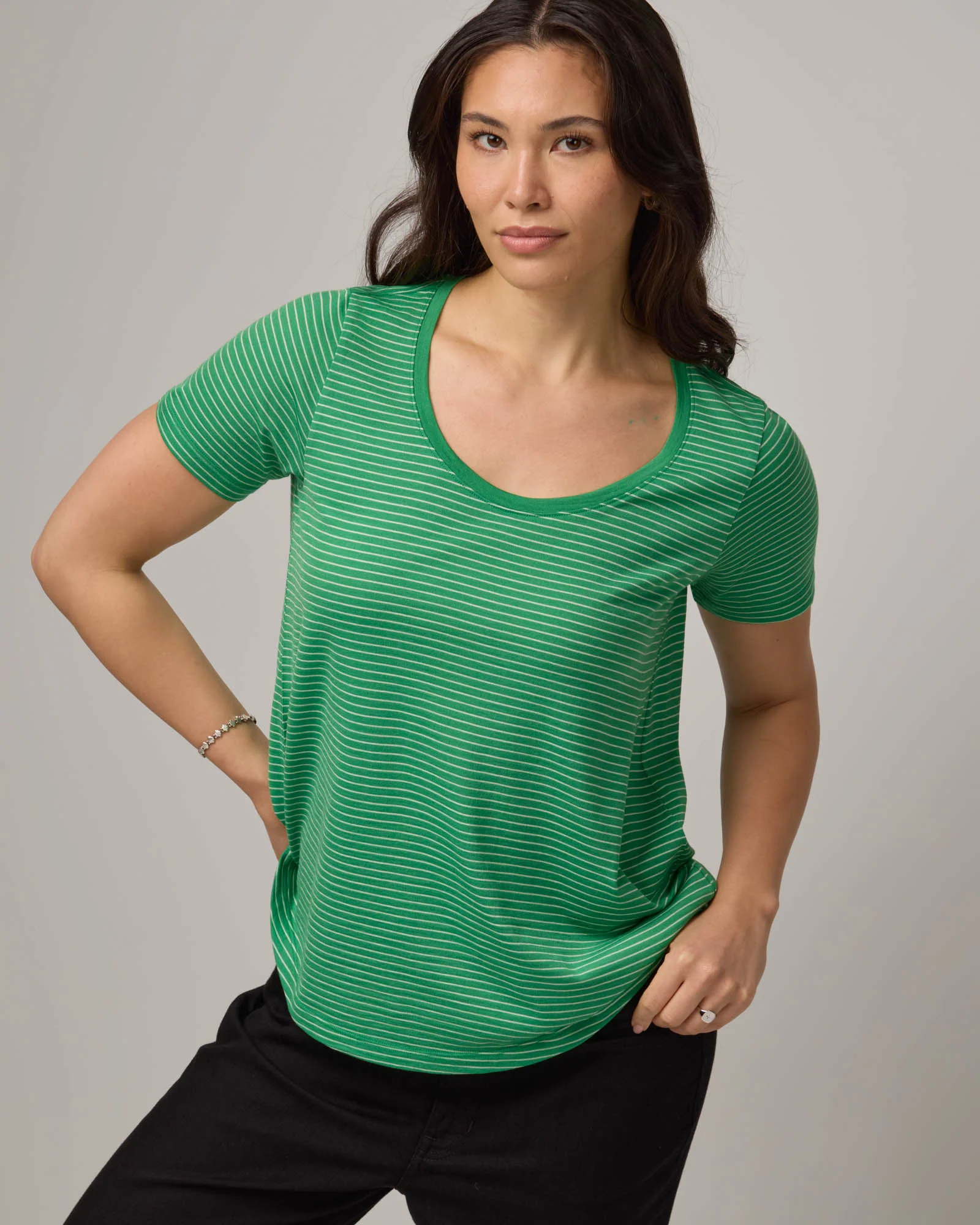 Stella Signature Scoop Neck Tee - Image 4