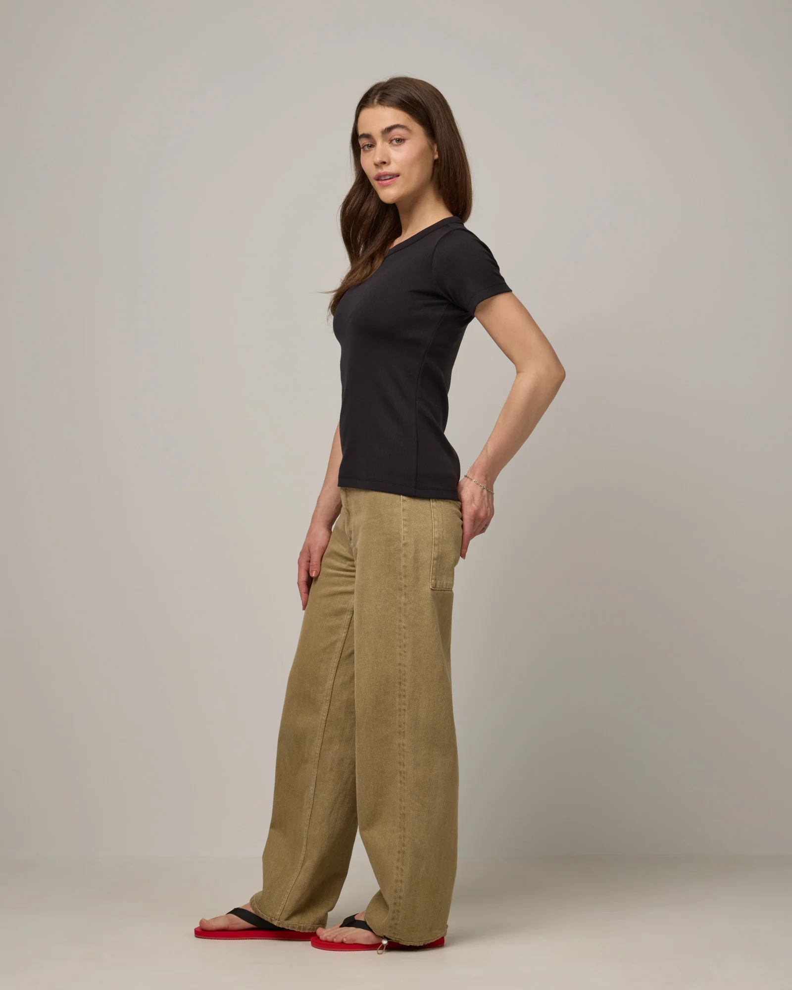 Taylor Ribbed Tee - Image 3
