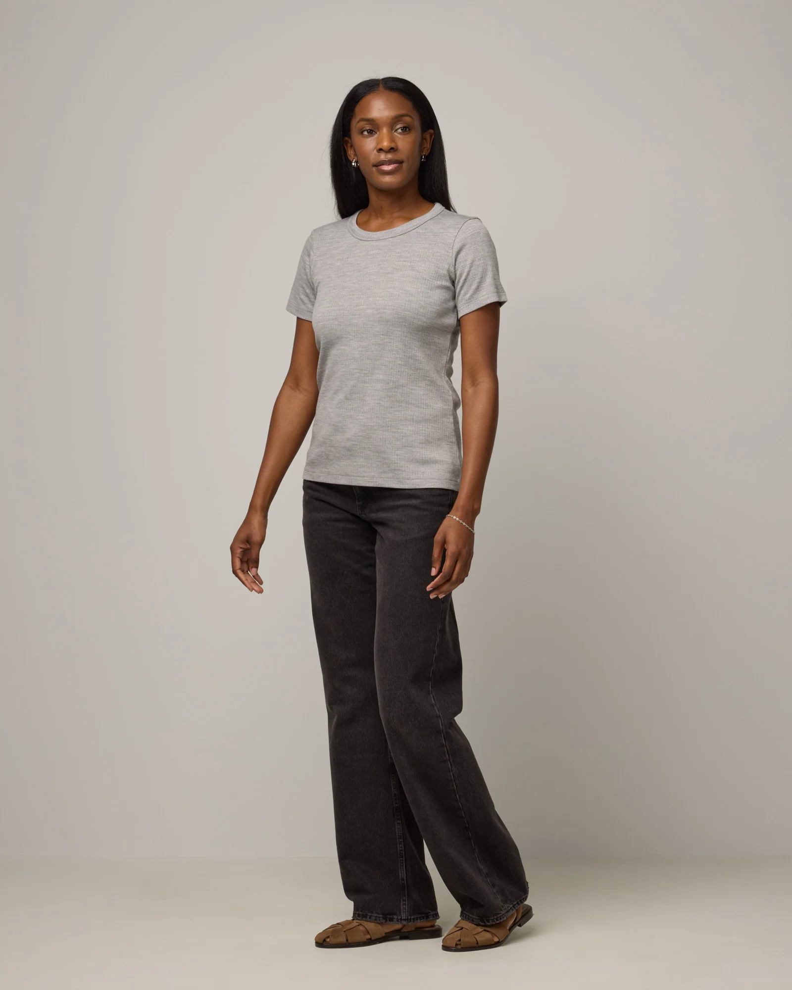 Taylor Ribbed Tee - Image 3